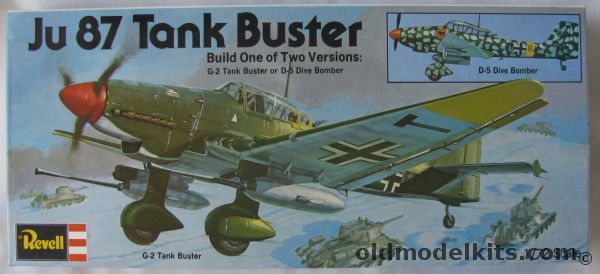 Revell 1/72 Junkers Ju-87G2 or Ju-87D-5 Stuka, H142 plastic model kit